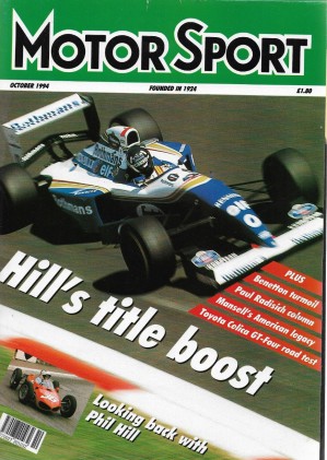 MOTOR SPORT 1994 OCT - GUIDOTTI, KAY PETRE, CELICA GT-FOUR, STEVE CURTIS 